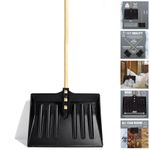 1.3M SNOW SHOVEL PUSHER SCOOPER MUCKING OUT GARDEN FARM DRIVEWAY SPADE WINTER