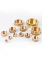 3/8" 1/2" 3/4" 1" Thread Brass Pipe Screw Hex Female Blanking Plug Tube End Cap