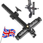 Recurve Bow Sight 1 Pin Aluminum 9" Adjustable Bow Sports Archery Hunting Target