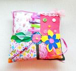 Dementia Fidget Cushion Pink Floral Christmas Gift Mum Alzheimer's Games Care 