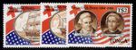 TONGA QEII SG1018-1020, 1988 Tonga/USA treaty set, NH MINT.