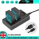 2× EN-EL25 4241 EN-EL25a Battery & Charger For Nikon Z Series Z30 Z50 Z50 ZFC