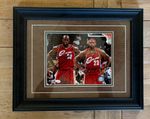 LeBron James and Shaquille O’Neal  Framed dual-signed photo (Cleveland Cavs) COA