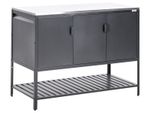 Outdoor Kitchen Cabinet MAENZA Metal Black