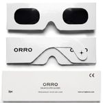 ORRO 45mm Solar Eclipse Glasses, 2/6/12 Pack, Fits Over Optical 2 White