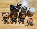 Funko The Walking Dead Vinyl Mixed Lot Daryl Merle Hershel + Motorcycle