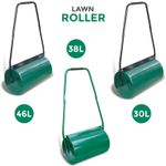 30L 38L & 46L GARDEN LAWN METAL WET SAND FILLED MANUAL GRASS ROLLER