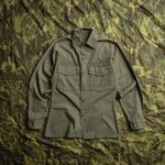 Vintage 80s US Army Olive Green Fatigue Shirt – Size XS  Made in USA