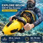 Underwater Sea Scooter Rechargeable w/Battery Snorkelling Scuba Diving Swimming