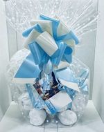 Baby Nappy Bouquet nappy cake basket/hamper New Born, Maternity Leave, Shower, C