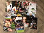 Rugby Union autographs on magazine pages approx.20