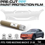Bumper Stone Chip Guard PPF Paint Protection film for Ford Mustang Mach E