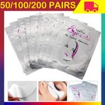 200 Pairs Eyelash Lash Extensions Under Eye Gel Pads Lint Patches Makeup Gifts