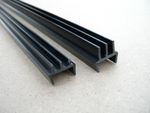 4’ (122cm) Clip On Vivarium Track Top And Bottom Black Suit 15mm Board 4mm Glass
