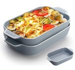 2PCS Ceramic Baking Dishes, 9x5 Inch Individual Lasagne Pans Oven