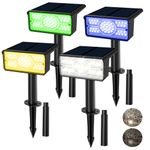 T-SUN 2Pack 49LED Solar Spot Lights Garden Light Landscape Solar Wall Lights UK
