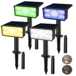 T-SUN 2Pack 49LED Solar Spot Lights Garden Light Landscape Solar Wall Lights UK