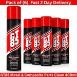 6 x GT85 SPRAY LUBE LUBRICANT PENETRATOR WATER DISPLACER CORROSION - 400ML