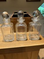 Antique Bramah Patent Oak Heraldic Tantalus Decanter Box H M Emanuel Portsea Key