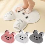 Bathroom Floor Mat Rabbit Silicone Massage Foot Mat Non-slip Wash Foot Artifact