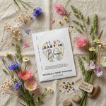 Personalised Baby Shower Wildflower Seed Packets Favours Gifts Baby in Bloom