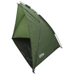 Compact Waterproof Fishing Bivvy for 3 - Olive Green Beach Tent with Storage Bag
