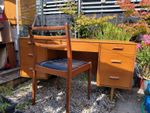 Mid Century Stag Concord (C Range) Oak Veneer Desk Or Dressing Table