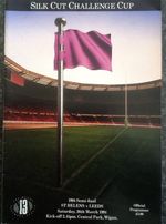 RUGBY LEAGUE PROGRAMME CHALLENGE CUP SEMI-FINAL St HELENS V LEEDS 1994