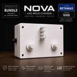 NOVA VHS Mold Cleaner Video Cassette Tape Cleaning Machine Bundle with Pads