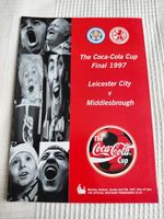 1997 Coca Cola League Cup Final Programme Leicester City v Middlesbrough