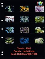 $19.05 Scott Value - 2006 TUVALU Corals definitives Reefs Pacific CV MNH NH UMM