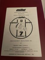 Mitre Schools 7s Llanelli 1984