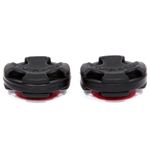 LimbSaver 4001 Broadband Solid Limb Dampener for Compound Bows, Black, 2 Pack