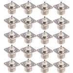 20Pcs UHF Female Jack SO-239 Bulkhead Panel Chassis Mount Connector