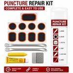 15 PC Bicycle Cycle Tyre Repair Kit Bike Tube Puncture Patch Lever Spanner Glue