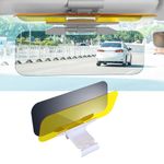 Car Sun Visor Shade Extender Clip on Day and night anti-glare mirror Universal