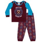West Ham United FC Baby Pyjamas Long Boys Kids Official Football Gift