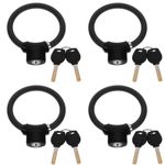 Reusable Zinc Alloy Bike Chain Lock Black Durable Outdoor Security Lock