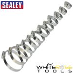 Sealey Hose Clip Assortment 85pc Ø8-57mm Zinc Plated