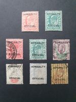 KEVII sgO101-O106 ADMIRALTY OFFICIAL set - Plus 2 x Mint stamps