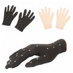 Figure Skating Performance Crystal Gloves Warm Skating Competition Gloves 1 Pair