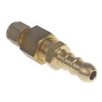 LPG 8mm FULHAM NOZZLE & 6mm COMPRESSION FITTING TO CONNECT 8mm GAS PIPE TO 6mm