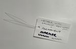 Labels Steel Wired 12cm Heavy Duty White Plastic Swing tags