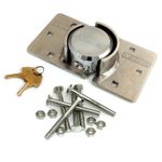 VOCHE® HIGH SECURITY 73mm PADLOCK & HASP SET VAN LOCK + BOLTS NUTS FIXING KIT