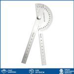 Professional Stainless Steel Adjustable Two Arm Angle Protractor 10cm