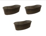 PondH2o Kidney Shaped Plastic Slotted Mesh Pond Plant Basket, Three (3) Pack