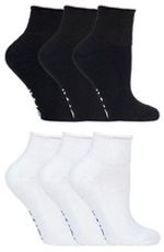 IOMI - 3 Pack Extra Wide Cotton Non Elastic Low Cut Quarter Ankle Diabetic Socks