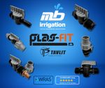 BSPT Barb Male Thread Dripline Valve Nut Lock Plas-Fit Tavlit