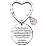 To Our Daughter Keyring Key Rings Gifts From Mum And Dad For Women Girls