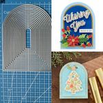 Metal Cutting Dies Arches Frames DIY Scrapbooking Embossing Card Crafts Stencils